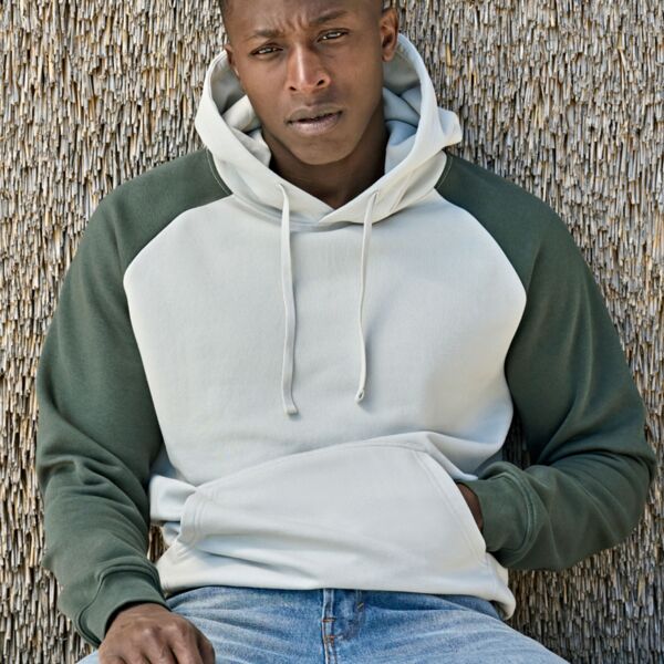 Unlabeled Two-Tone Hooded Sweatshirt Thumbnail