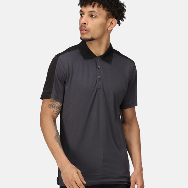 Regatta Contrast Quick Wicking Piqué Polo Shirt Thumbnail