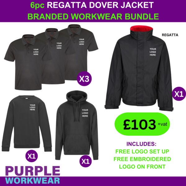6pc Regatta Dover Jacket Workwear Bundle Thumbnail