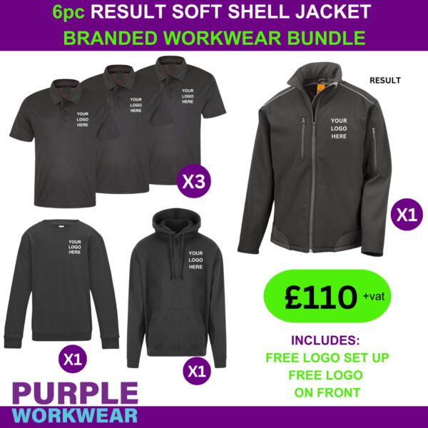 6pc Result Soft Shell Jacket Workwear Bundle Thumbnail